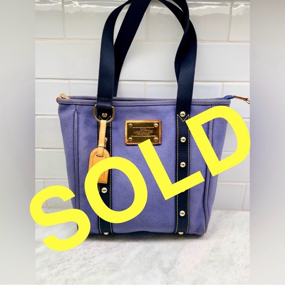 Louis Vuitton Handbags - SOLD LOUIS VUITTON Y2K Vintage 2006 Blue Canvas Antigua Cabas